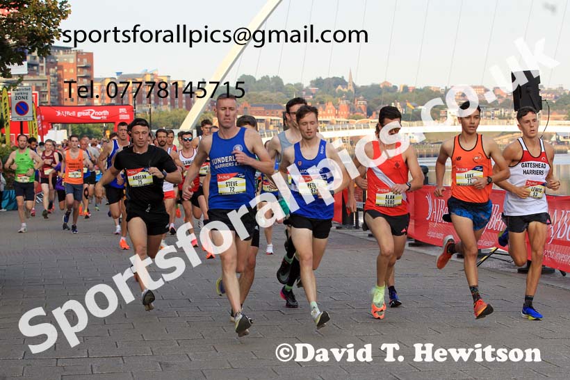 AJ Bell Great North 5k, Newcastle Quayside.  Photo: David T. Hewitson/Sports for All Pics